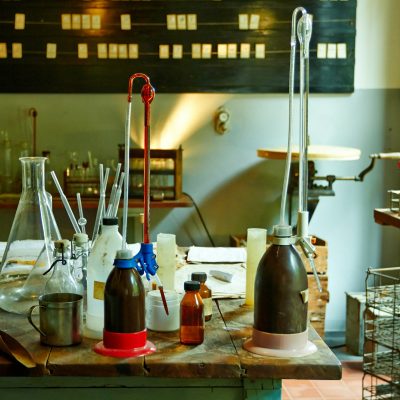 Various equipment in a chemical laboratory